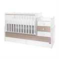 Letto MAXI PLUS NEW white+amber /Telaio a doghe - livello 2/